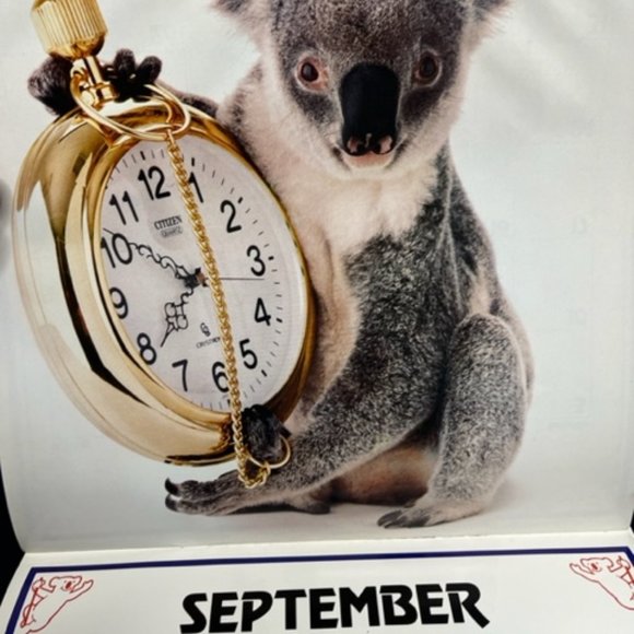 VTG "Sydney", the Qantas Koala Bear 1985 Calendar 12x12" - Picture 7 of 9
